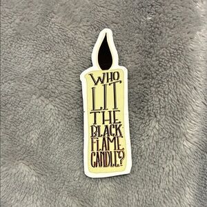 Hocus Pocus Black Flame Candle Magnet